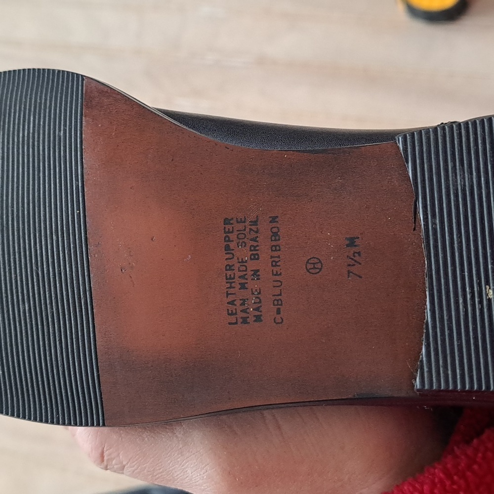 Calico Blue Ribbon Leather Tall Riding Boots Quality Durable Slip On Structured - Picture 15 of 15